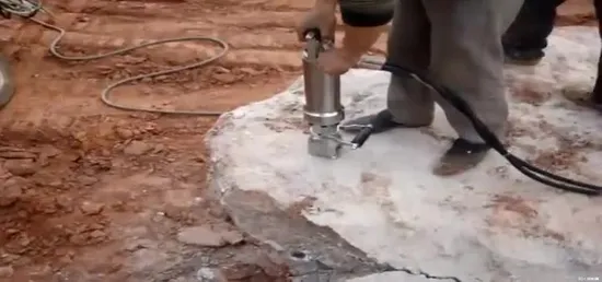 Used Rock Breaker Hydraulic Stone Splitter