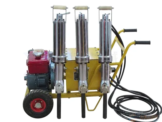 Nonexplosive Quarry Equipment Hydraulic Rock Splitter Marble Granite Breaking Tools 