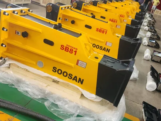 Soosan Concrete Rock Stone Hydraulic Breaker Sb81 for Excavator / Heavy Equipment 
